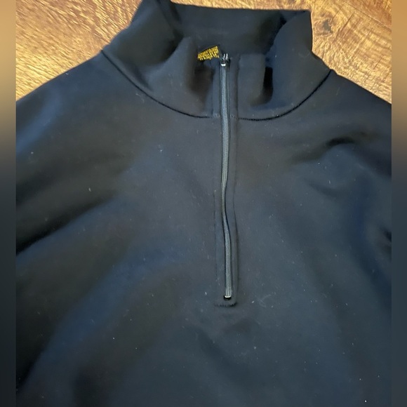 REI Mens 1/4 quarter zip mock turtleneck Sz Medium black - Picture 2 of 6